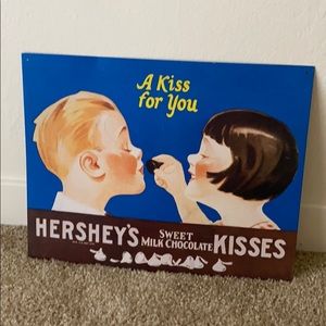 Vintage Hershey Aluminum Wall Art